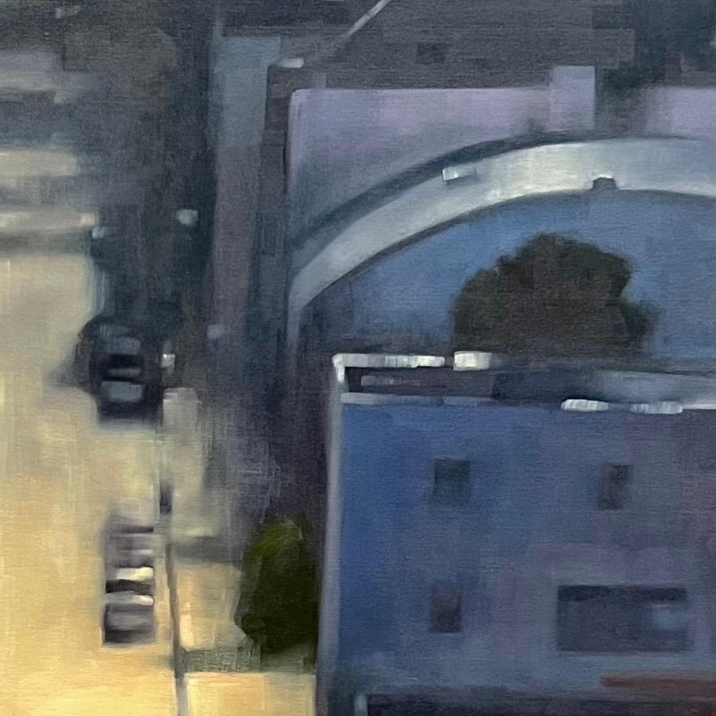 San Francisco cityscape original urban oil painting large-scale For Sale 5