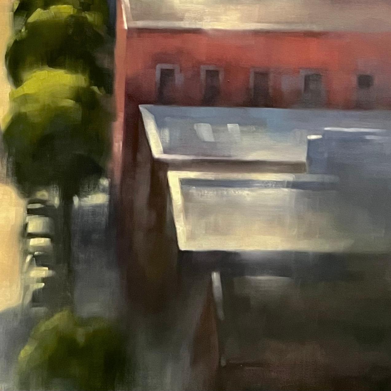 San Francisco cityscape original urban oil painting large-scale For Sale 2