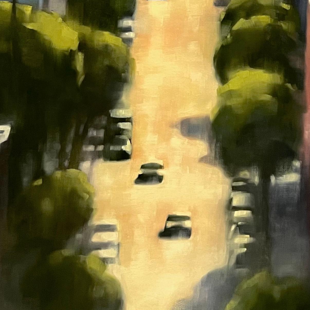 San Francisco cityscape original urban oil painting large-scale For Sale 3