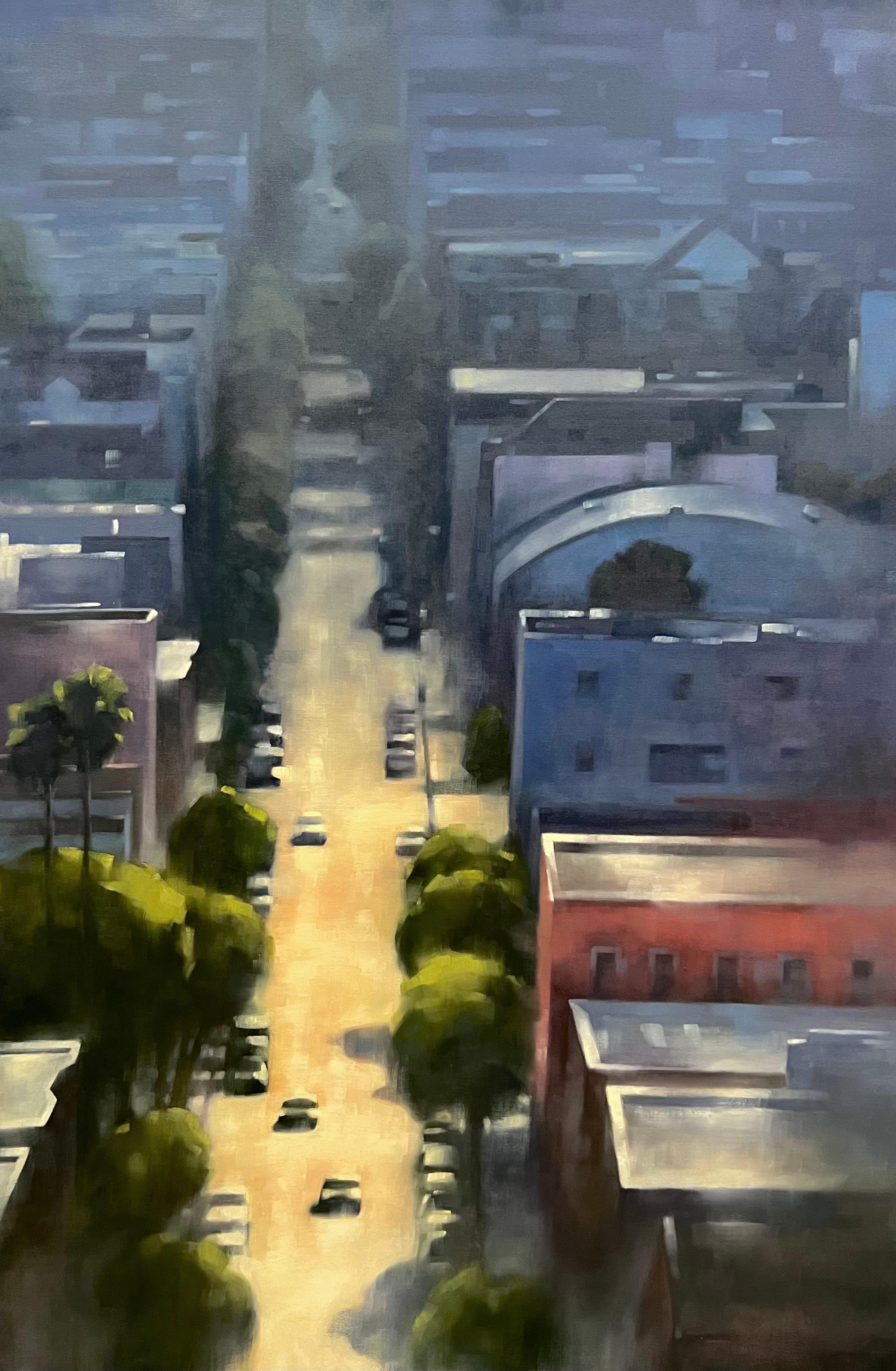 Christina Kent Landscape Painting - San Francisco cityscape original urban oil painting large-scale
