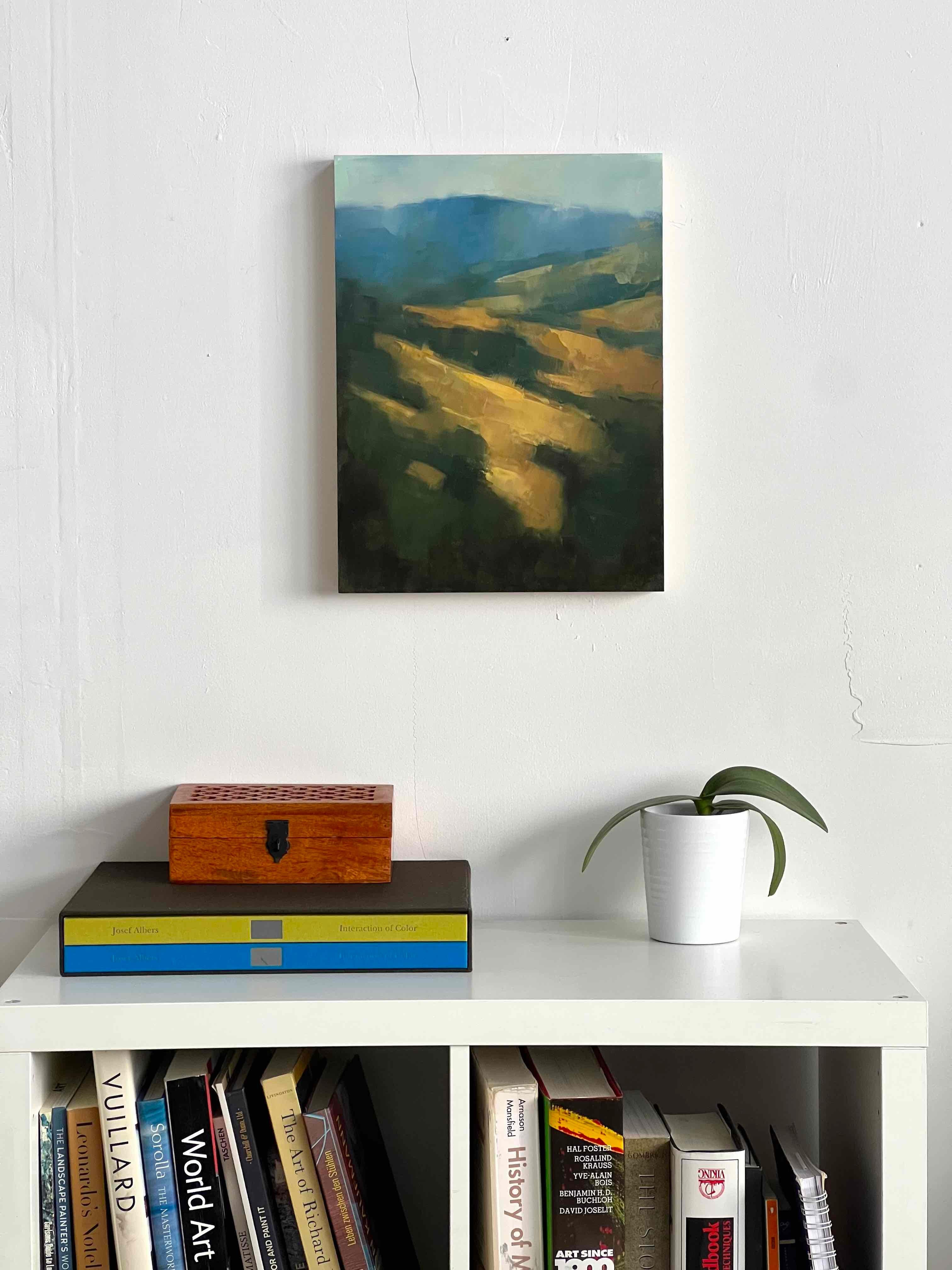 Paysage de Californie du Nord peinture à l'huile originale abstraite contemporaine - Painting de Christina Kent
