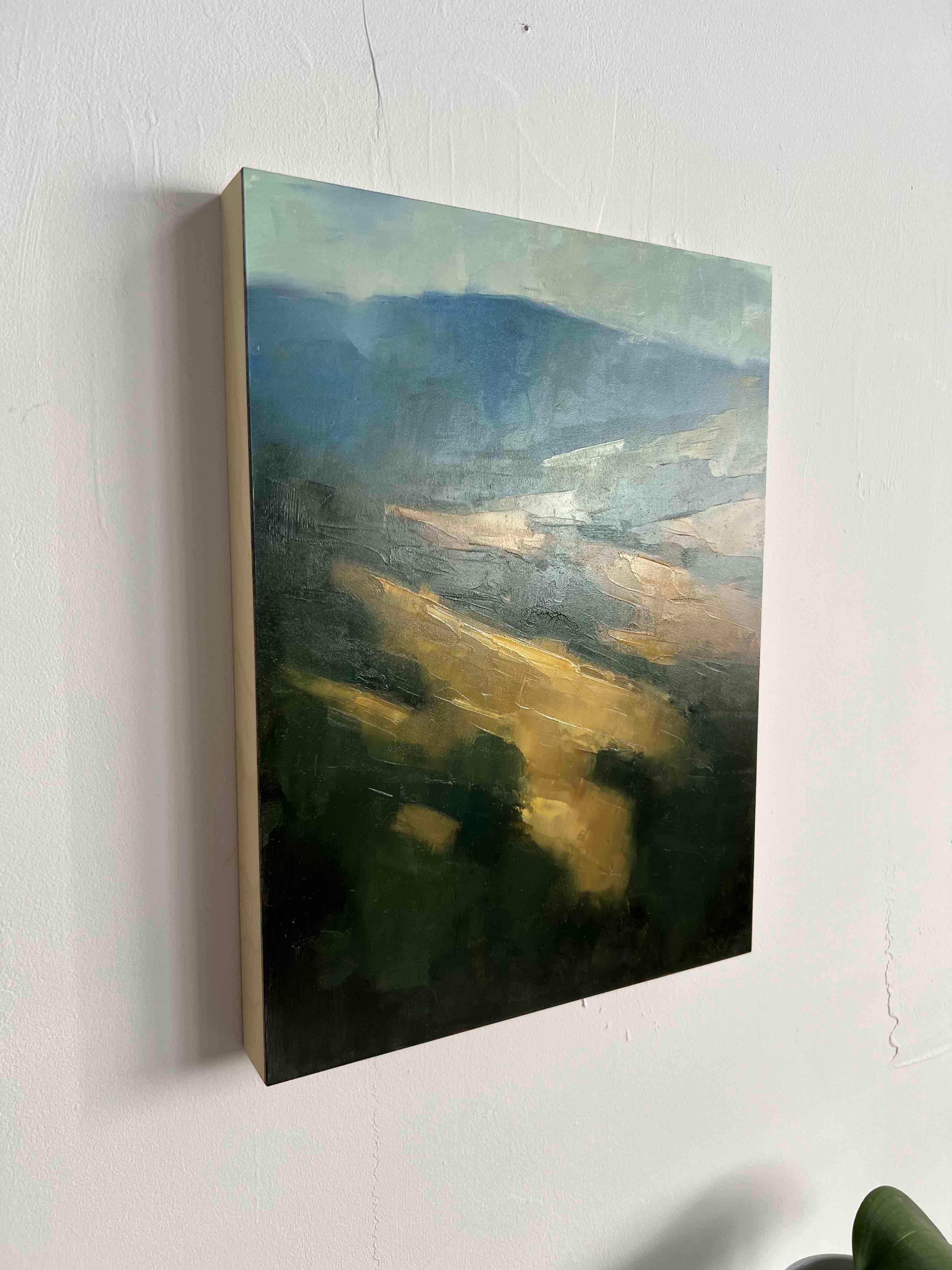 Paysage de Californie du Nord peinture à l'huile originale abstraite contemporaine - Réalisme Painting par Christina Kent