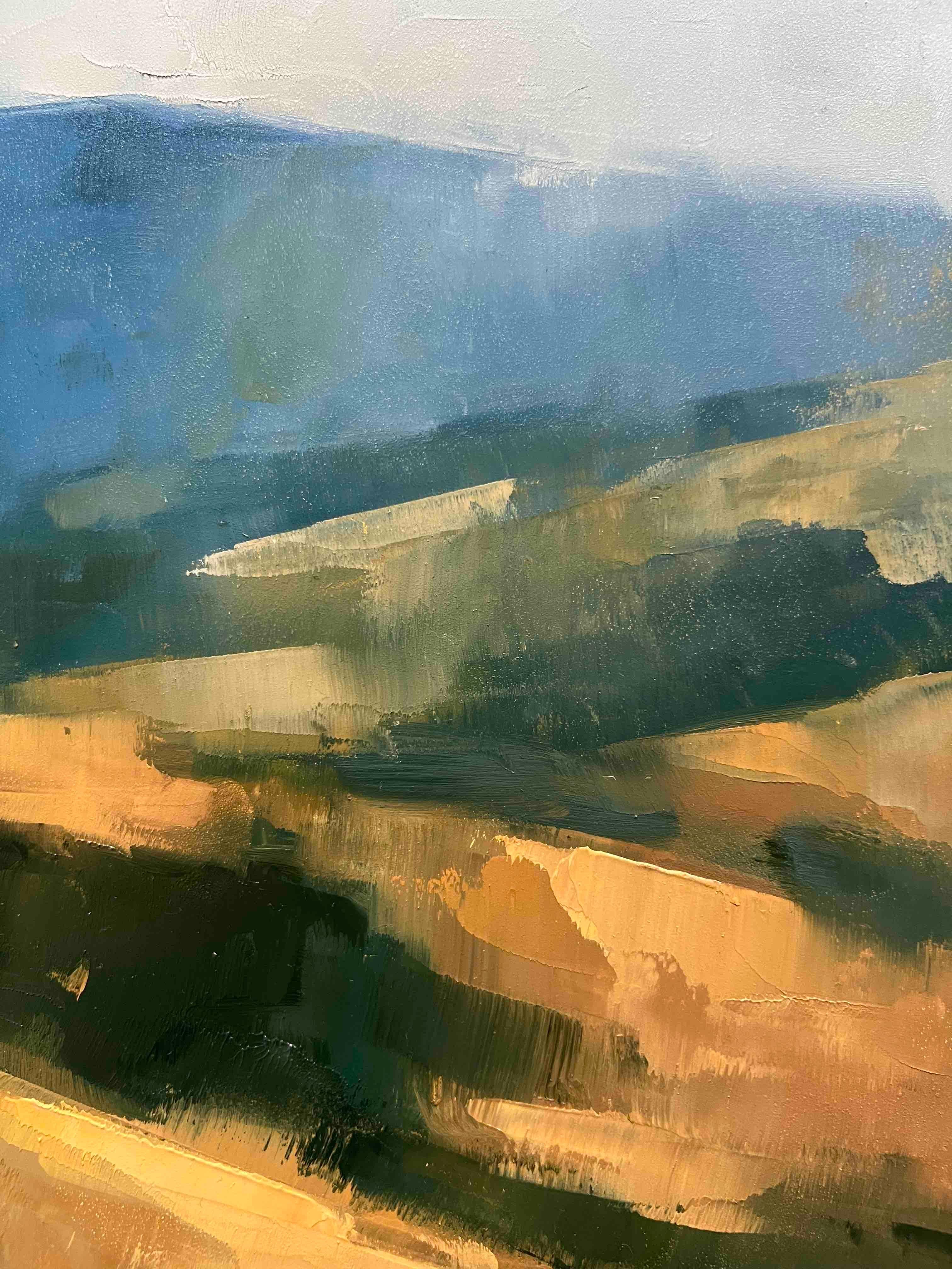 Paysage de Californie du Nord peinture à l'huile originale abstraite contemporaine en vente 1