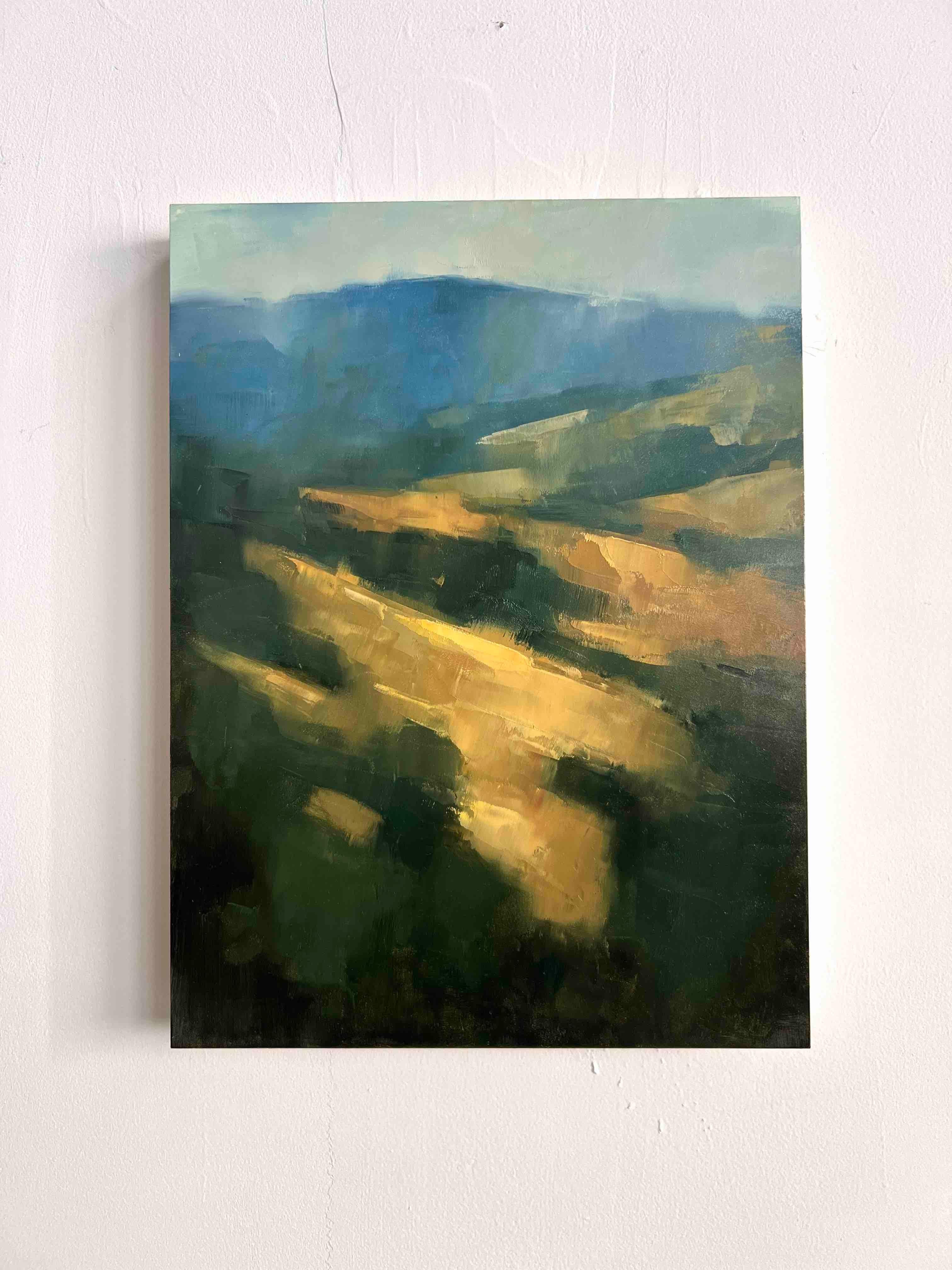 Paysage de Californie du Nord peinture à l'huile originale abstraite contemporaine en vente 3