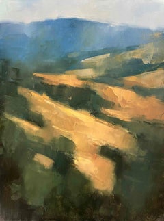 Northern California landscape original oil painting contemporary abstract