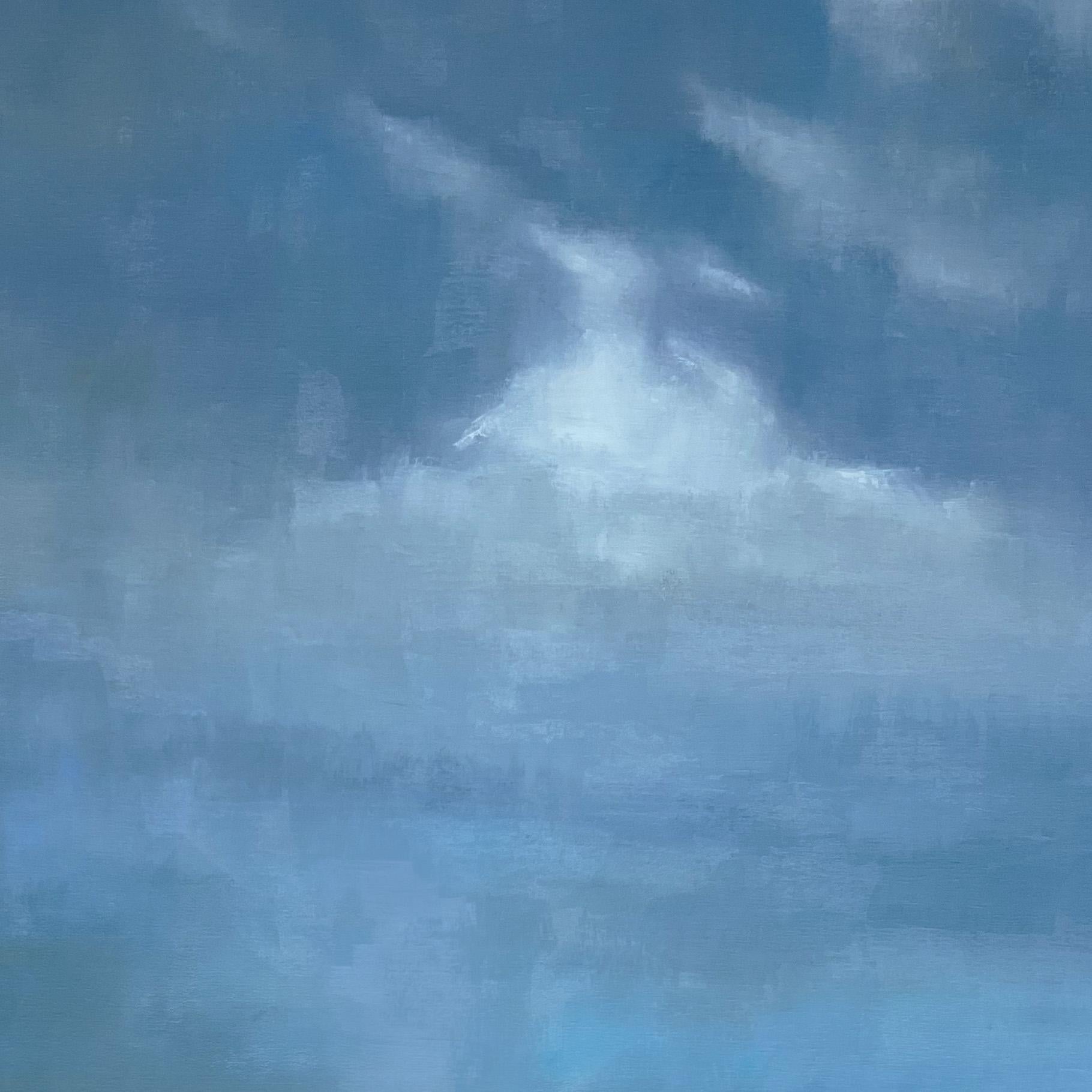 Texas Storm — Large-Scale Oil Painting of a Stormy Highway Road Trip For Sale 5