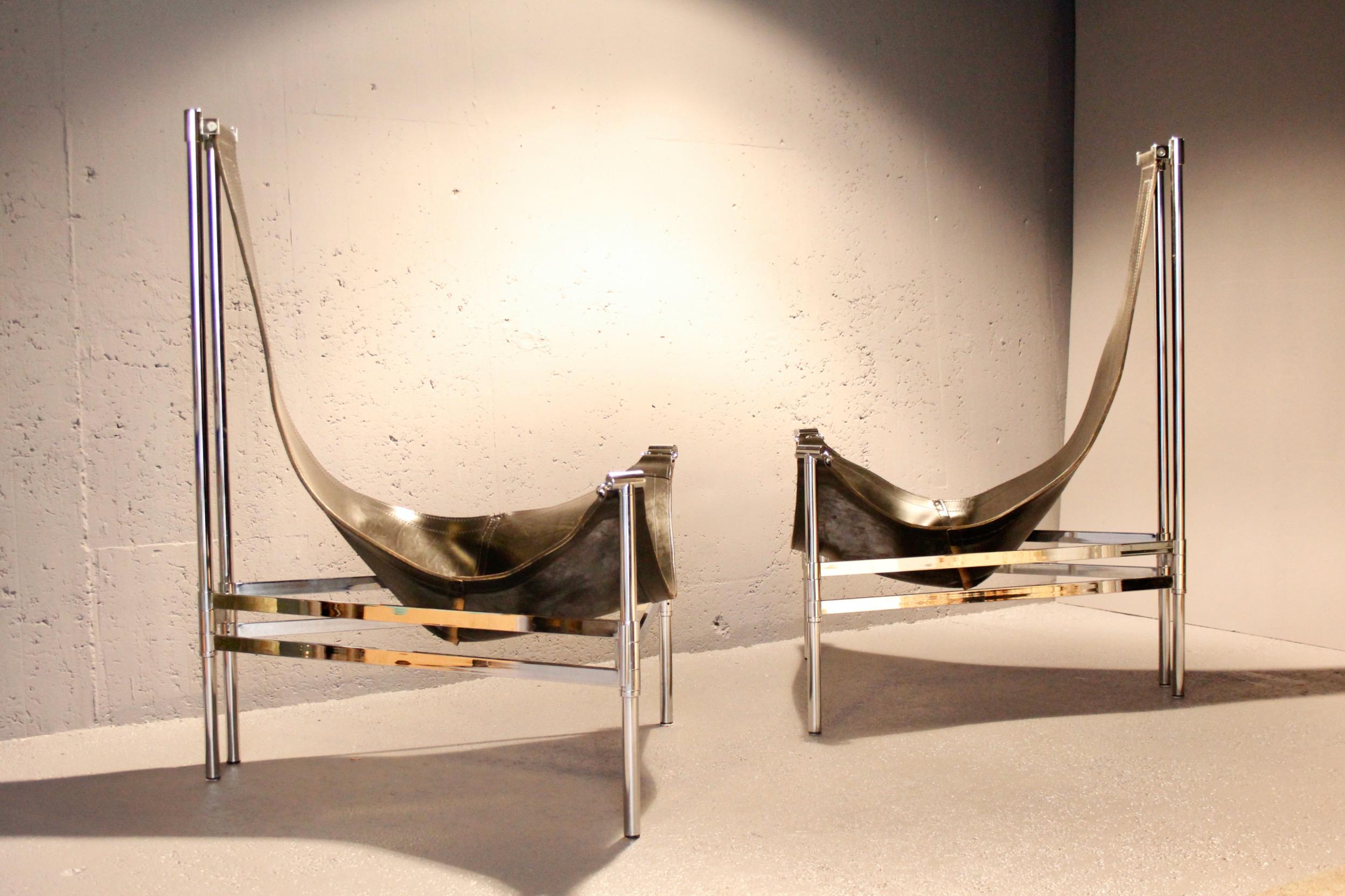 Late 20th Century Christina & Lars Andersson Easy Chairs Model 'Yacht' Produced by Huskvarna For Sale