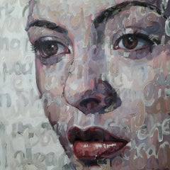 "Billie Holiday" Oil on Canvas By Christina Major 48 x 48