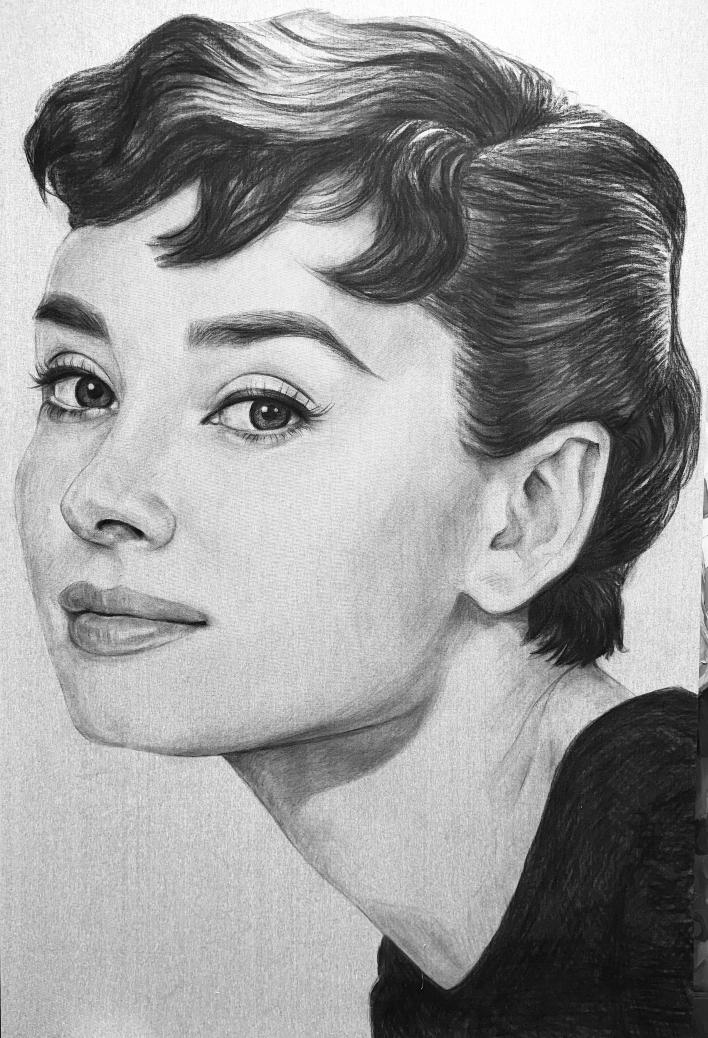 Original sketch on fabric


