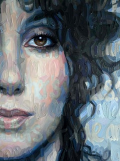“Cher”  Olio su tela  Di Christina Major  ( 58 x 81 )