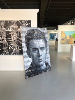"James Dean" - Dipinto originale a olio su tela (48 x 72)