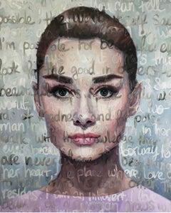 Large 60 x 80 Oil Painting Titled: Audrey
