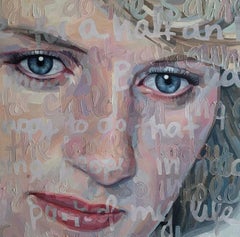 Large Oil Painting Titled: The People’s Princess 76 x 76