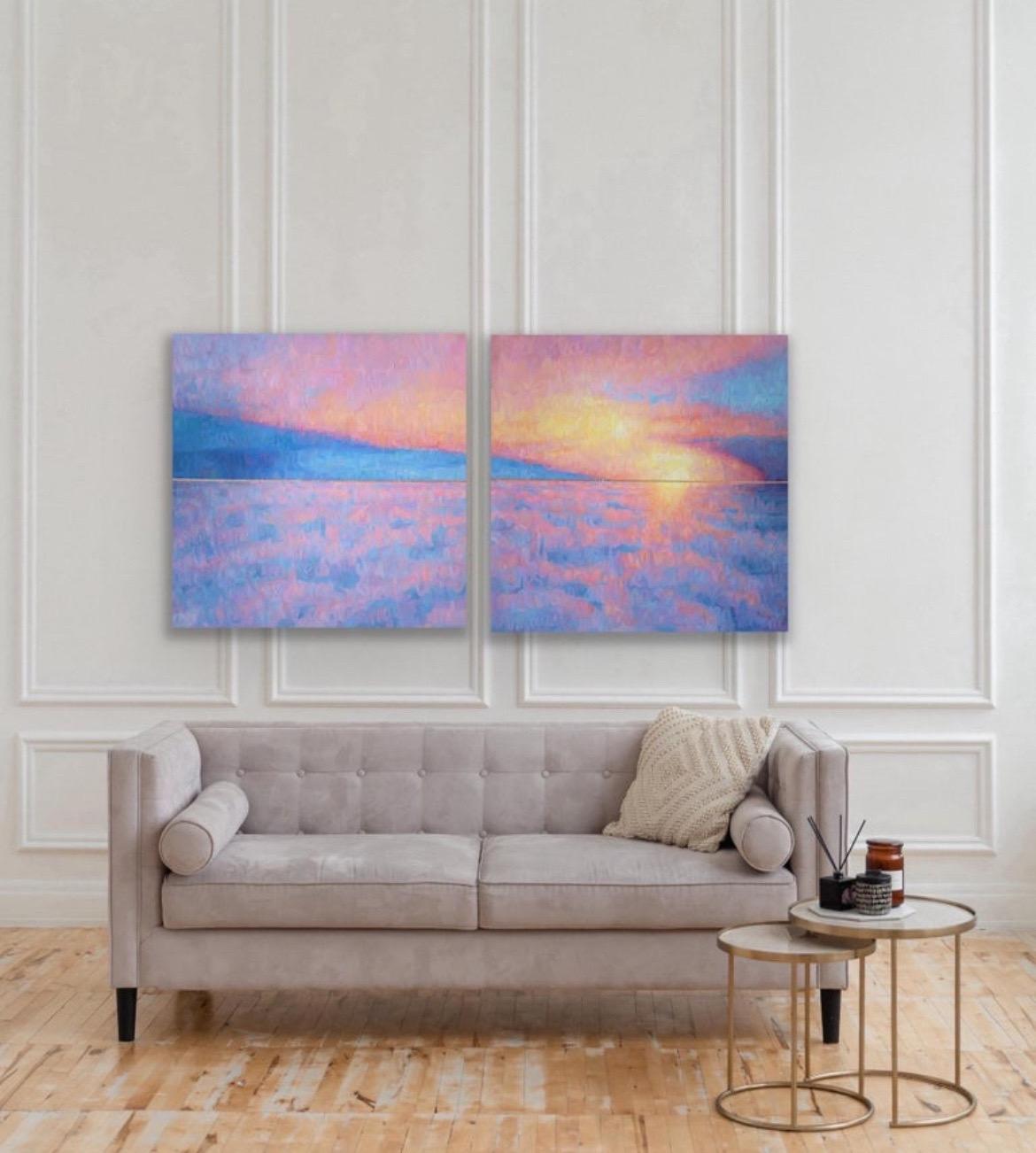 Oil on Canvas by Christina Major Titled Cloud Series 1 For Sale 2