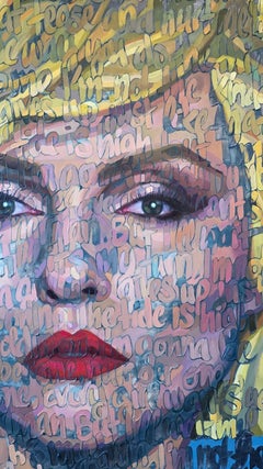 Öl auf Leinwand "Debbie Harry" von Christina Major 40 x 77