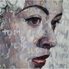 Oil on Canvas of Billie Holiday II  48 x 48