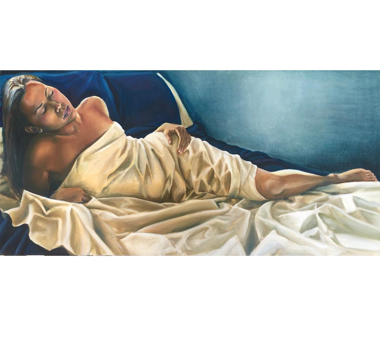 Figurative Painting di Christina Major - Pittura a olio su tela