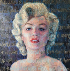 Olio su tela "Donne forti" di Christina Major 49 x 49