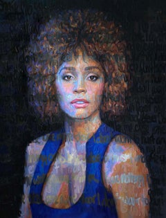 Olio su tela "Whitney" di Christina Major 58 x 74