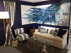 Oil on Panel Titled: "Floating in the Corner" 48 x 140