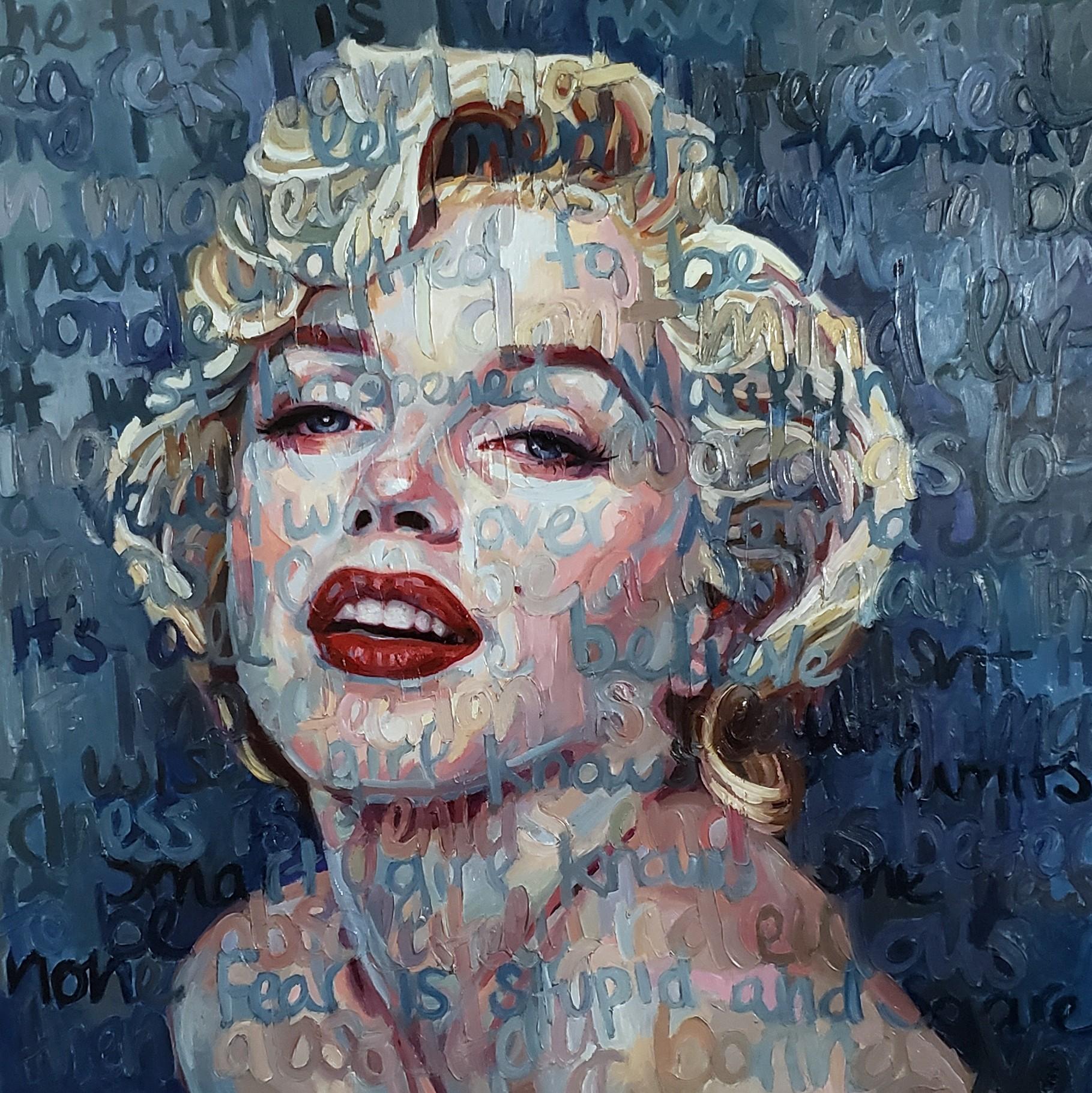 Christina Major Figurative Painting – Oil Painting Titled: Marilyn