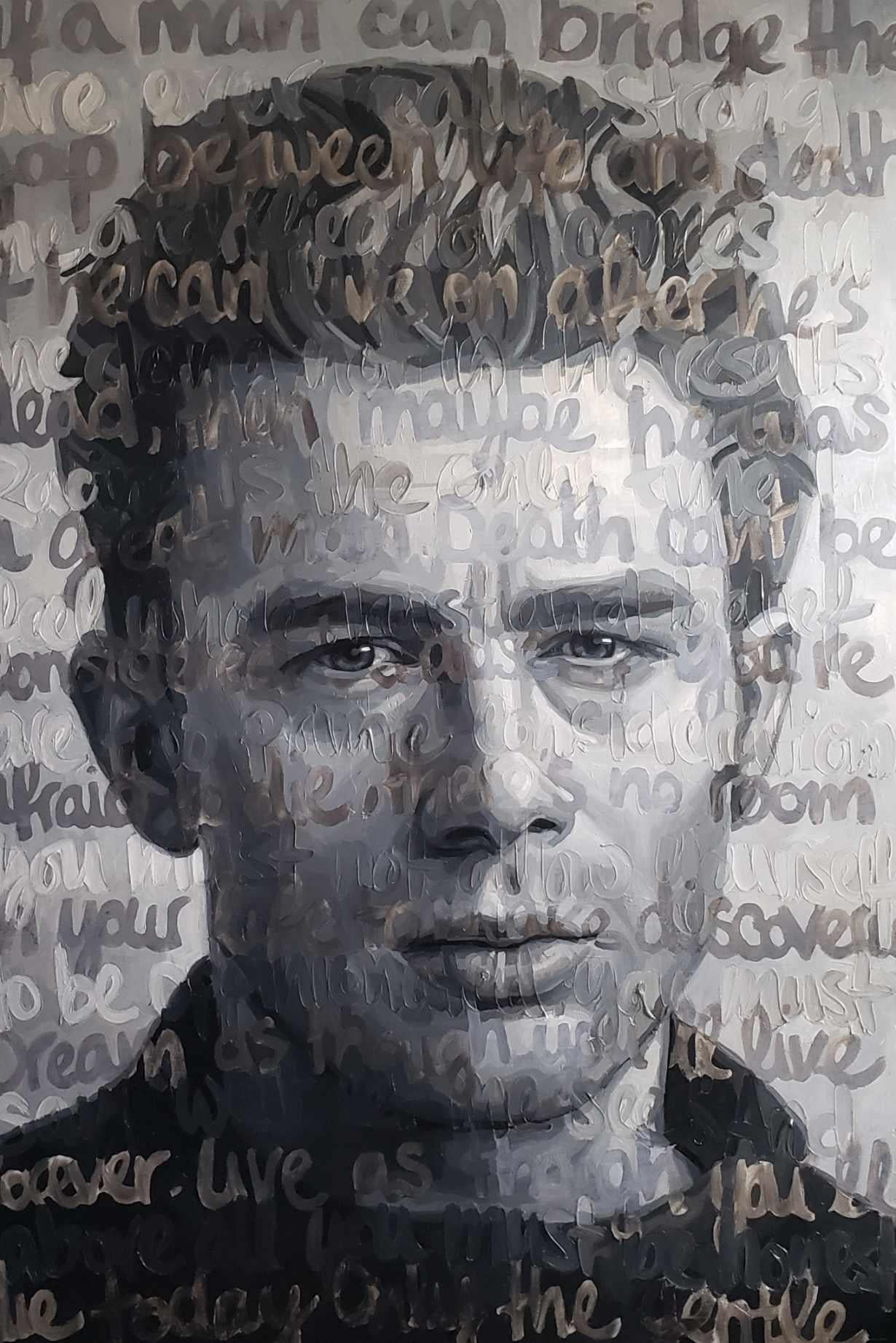 Original Oil On Canvas Painting Titled: James Dean For Sale 5