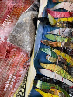 Large dimensional contemporary abstract landscape - Crafty Collusion 2