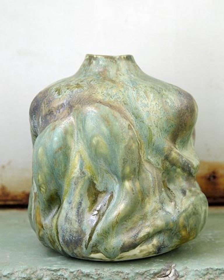 Danish Christina Muff, Beautiful Sculptural Vase with Flower Bud Shapes