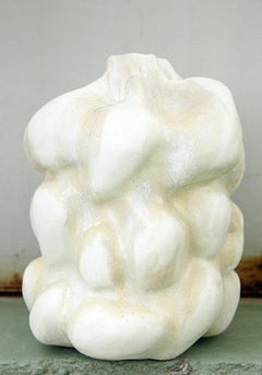 Christina Muff Large Hand Modelled Sculptural Vase in White Stoneware