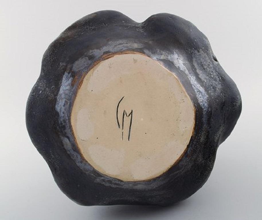 Danish Christina Muff, Large, Hand Modelled Stoneware Sculptural Vase