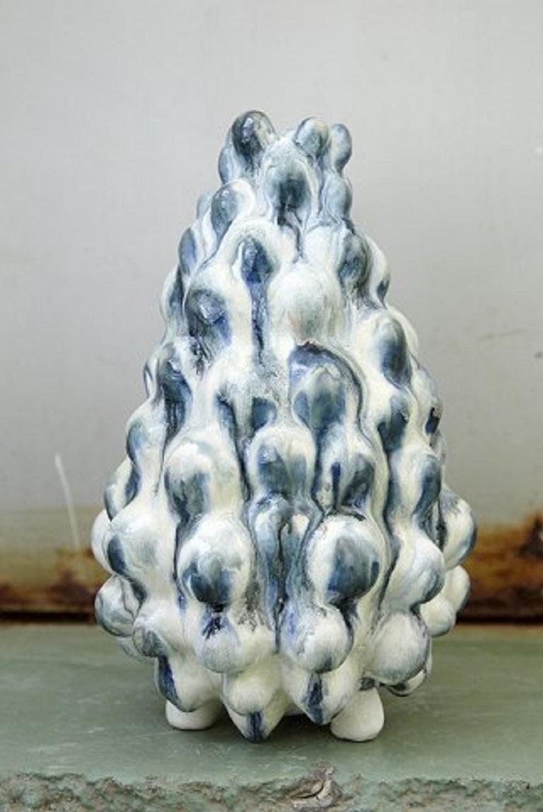 Organic Modern Christina Muff, Sculptural Vase, Hand Modelled in Stoneware Clay