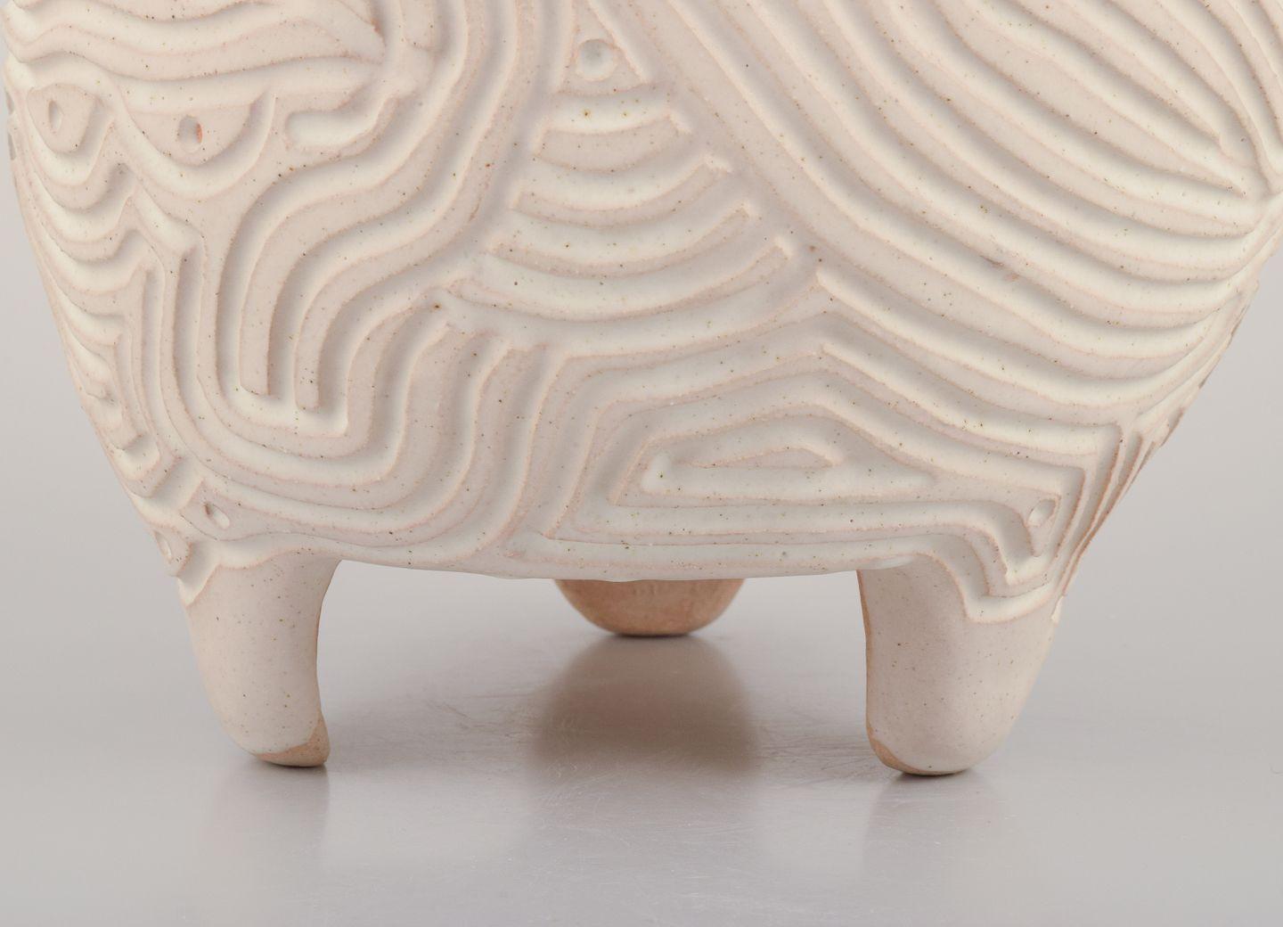 Christina Muff, artiste contemporaine danoise. Grand vase unique en grès. 2023 Excellent état - En vente à København, Copenhagen