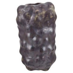 Christina Muff, contemporary Danish artist. Vase sculpted in stoneware clay.