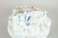 Christina Muff, contemporary Danish ceramic artist. Large round stoneware vessel
