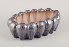 Christina Muff, contemporary Danish ceramic artist. Large stoneware vessel.