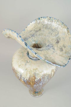 Christina Muff, contemporary Danish ceramic artist. Very large ceramic vessel.