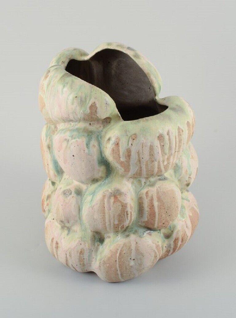 Contemporary Christina Muff, Danish Ceramicist, Monumental Organically-Shaped Vase For Sale