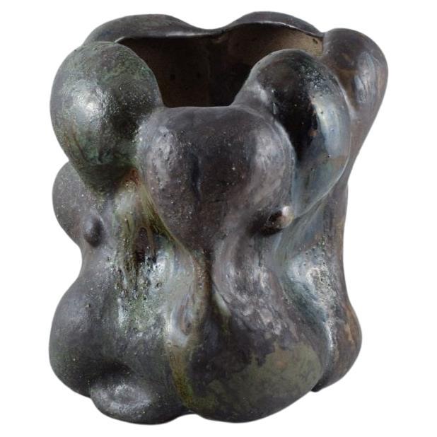 Christina Muff, Danish Ceramicist, Monumental Work in Stoneware Clay For Sale
