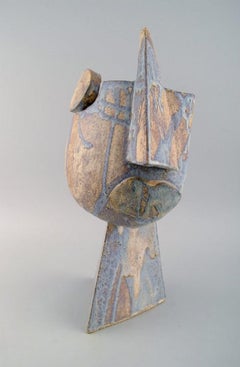 Christina Muff, Danish Contemporary Ceramicist, Large Cubist Unique Sculpture