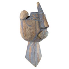 Christina Muff, Danish Contemporary Ceramicist, Large Cubist Unique Sculpture
