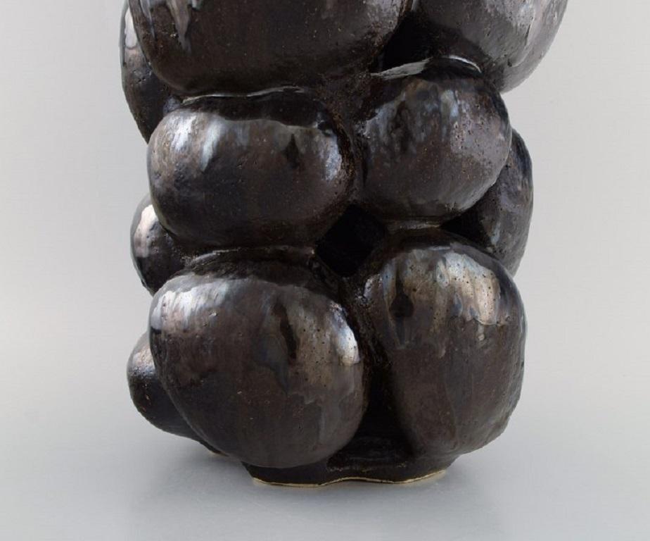 Christina Muff, Ceramista Contemporánea Danesa, Gran Jarrón Escultural Único en Excelente estado para la venta en Copenhagen, DK