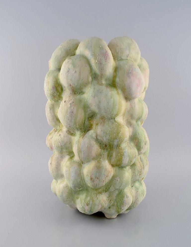 Christina Muff, Danish Contemporary Ceramicist, Large Sculptural Unique Vase For Sale 1