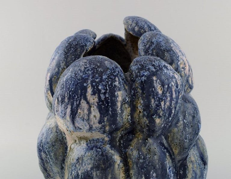 Christina Muff, Danish Contemporary Ceramicist, Large Sculptural Unique Vase For Sale 2