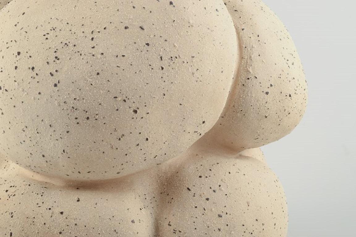 Christina Muff, Danish Contemporary Ceramicist, Large, Unglazed Unique Vessel For Sale 1
