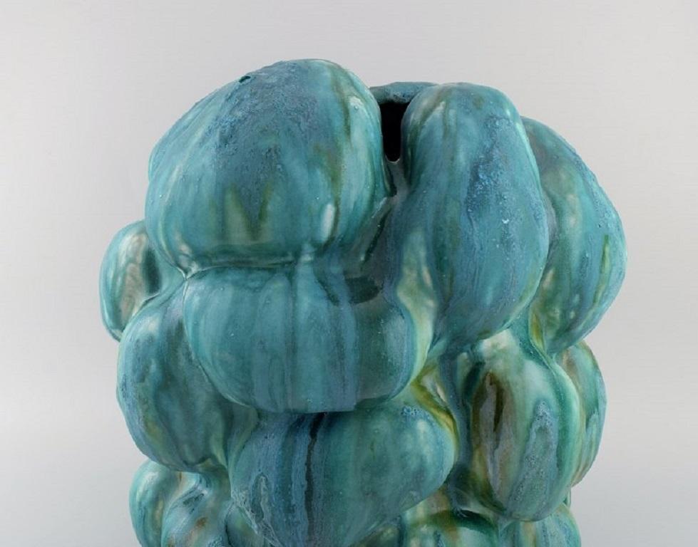 Christina Muff, Danish Contemporary Ceramicist, Monumental Unique Stoneware Vase For Sale 2