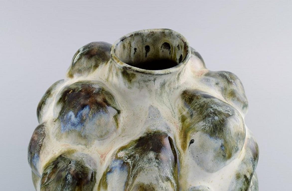 Christina Muff, Danish Contemporary Ceramicist, Sculptural Unique Vase In Excellent Condition In Copenhagen, DK