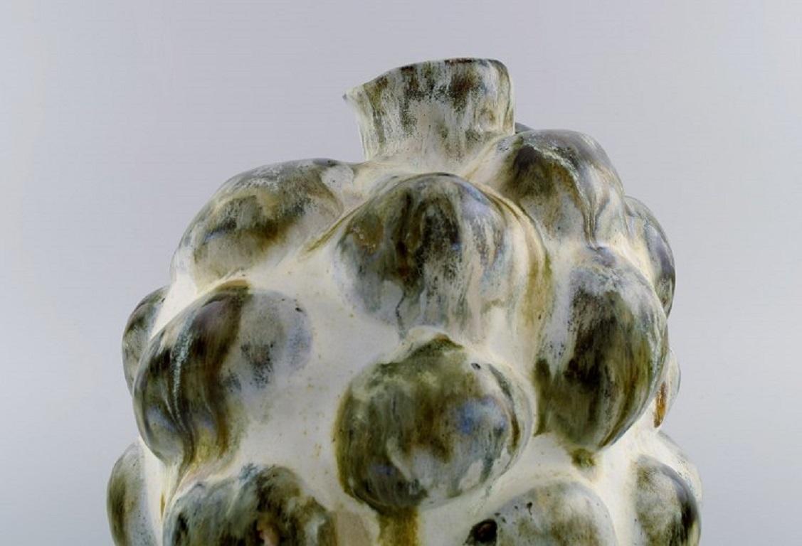 Stoneware Christina Muff, Danish Contemporary Ceramicist, Sculptural Unique Vase