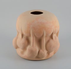Christina Muff, dänische zeitgenössische Keramikerin, einzigartige Vase aus Steingut