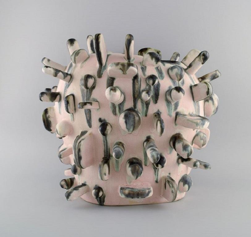 Christina Muff, Danish Contemporary Ceramicist, Very Large Sculptural Vase For Sale 4
