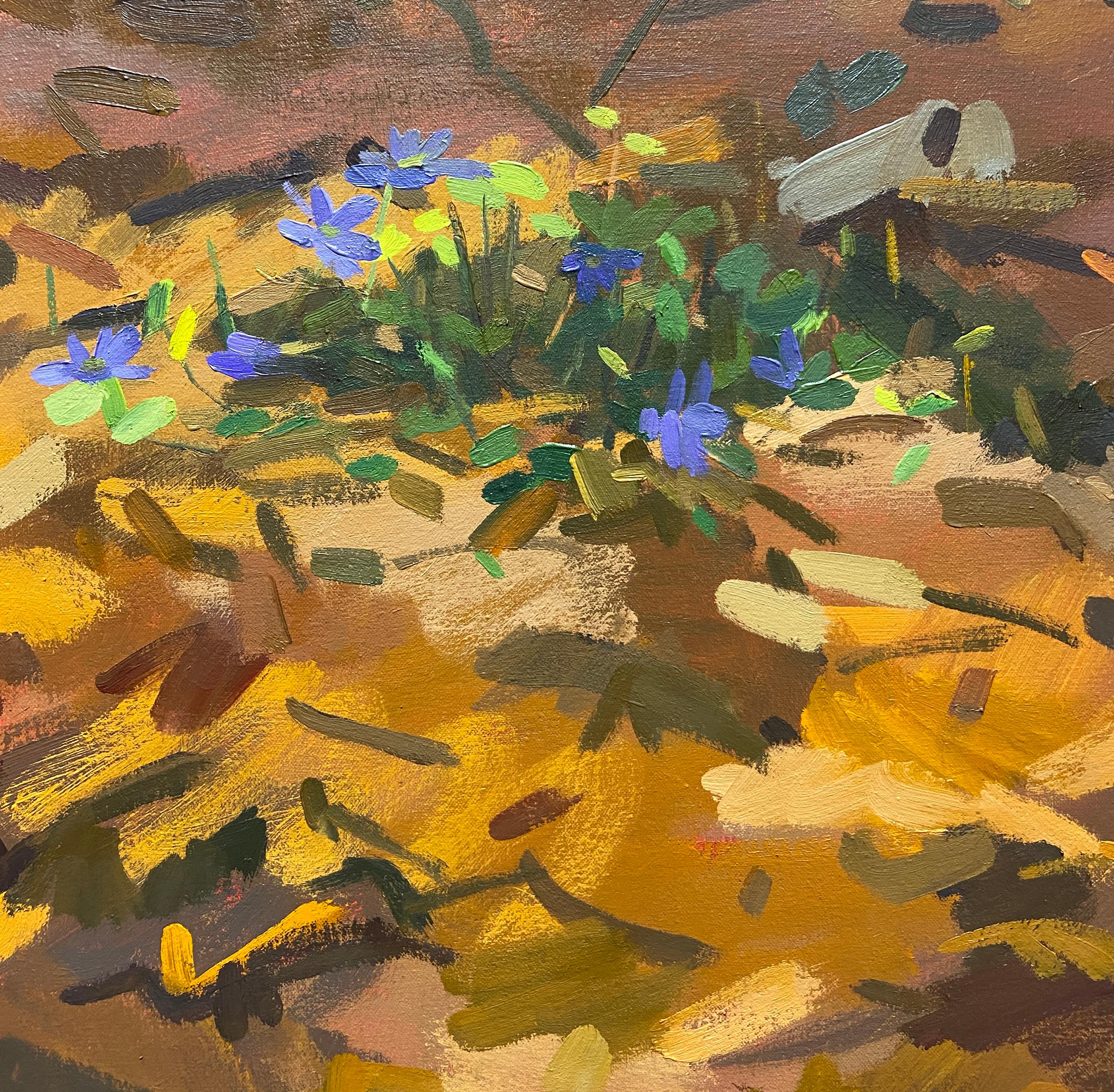 'Ephemeral Spring' - still life - floral, botanical, impressionism, landscape For Sale 5